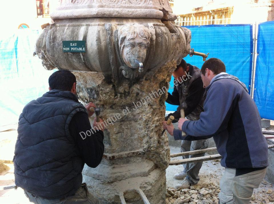 Restauration de fontaines sur la commune d'Eyguière, tout proche d'Oreille, Eygalière et de Mouriès 