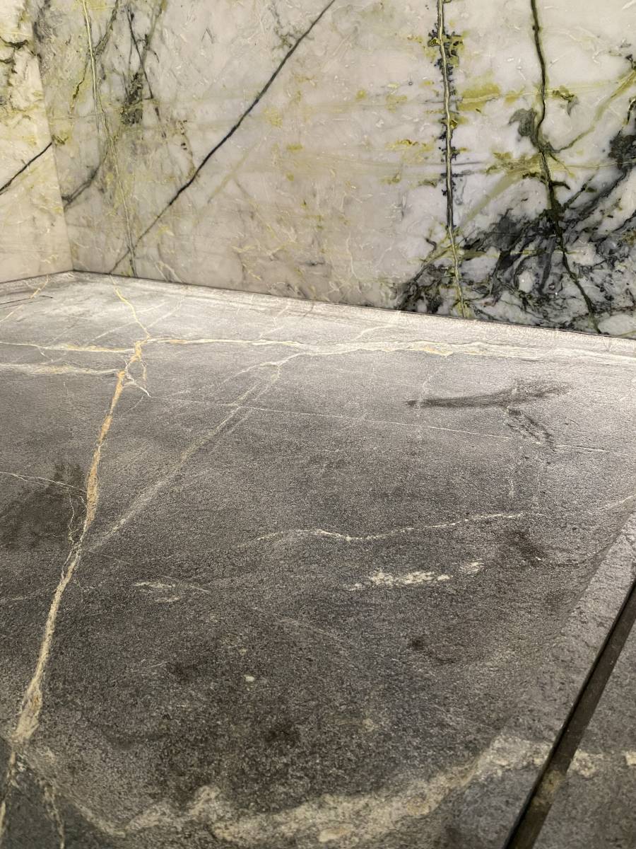 Bac à douche en Marbre Pietra Ollare à Aix en Provence