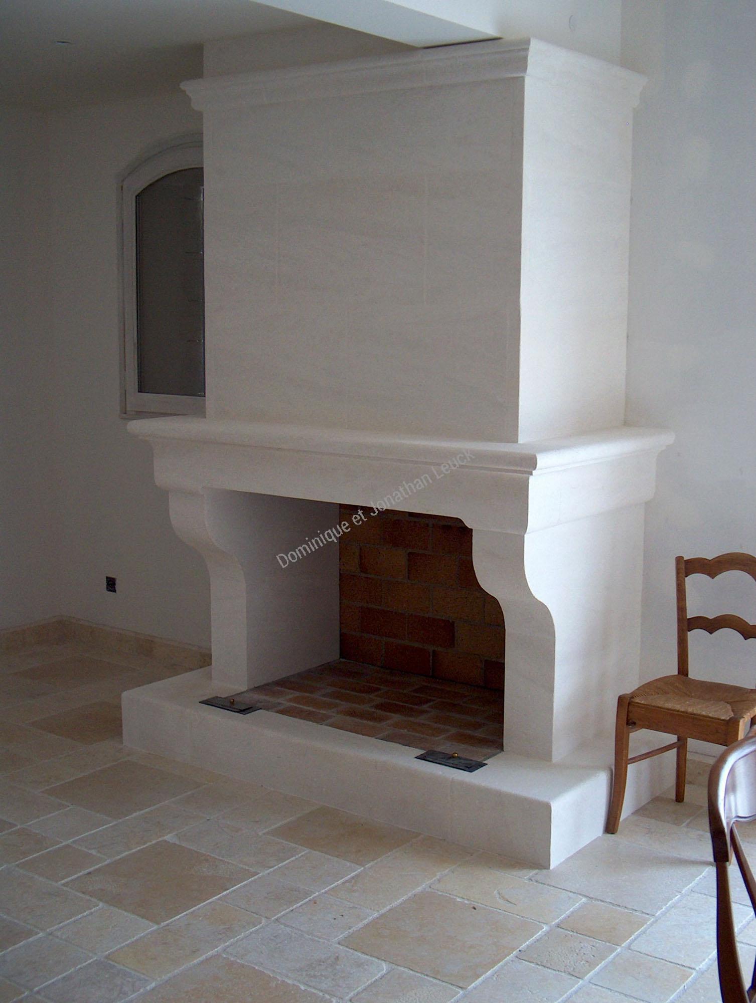 Cheminée foyer ouvert avant démontage, Photo 1