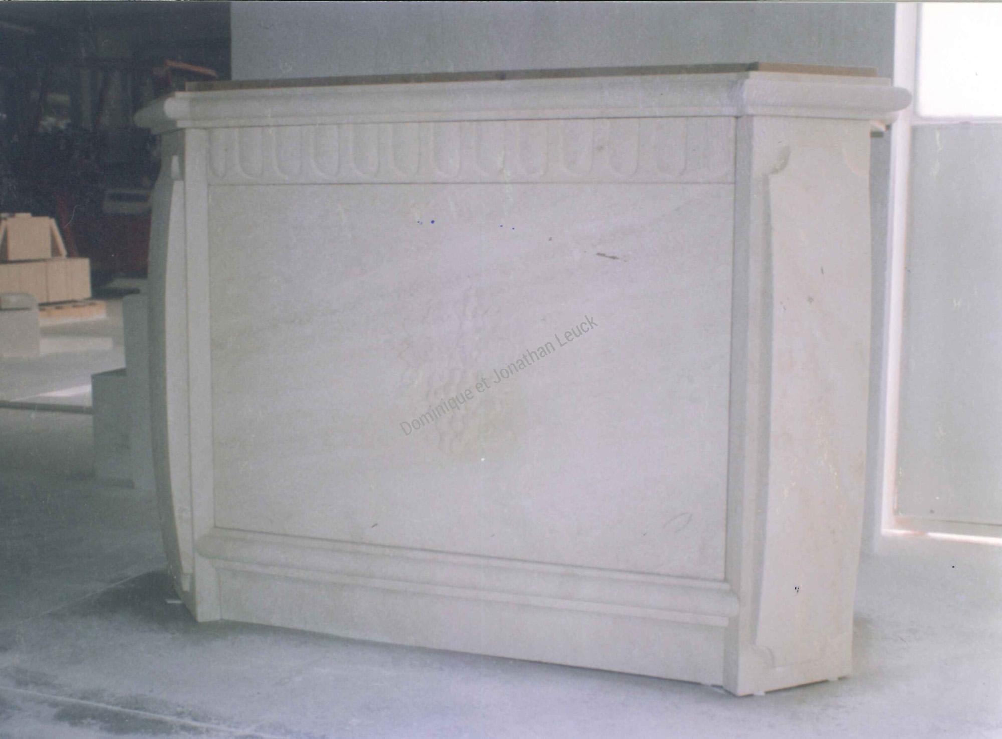 Comptoir de style en pierre d'Estaillades