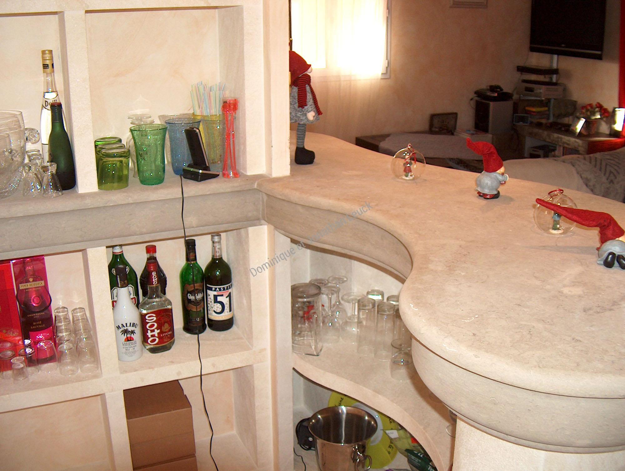 Comptoir chez un particulier, conception originale