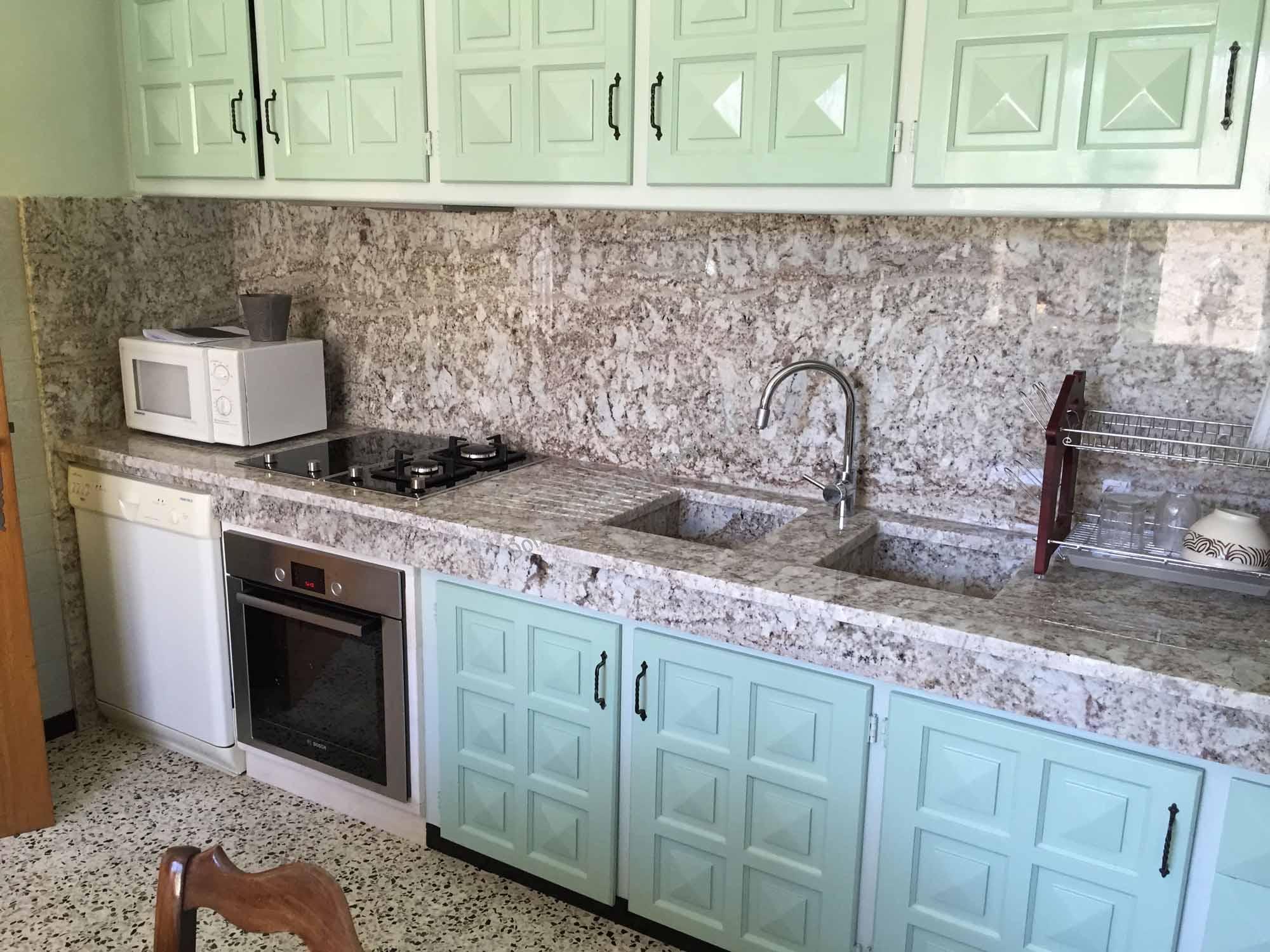 Cuisine et plans en granit