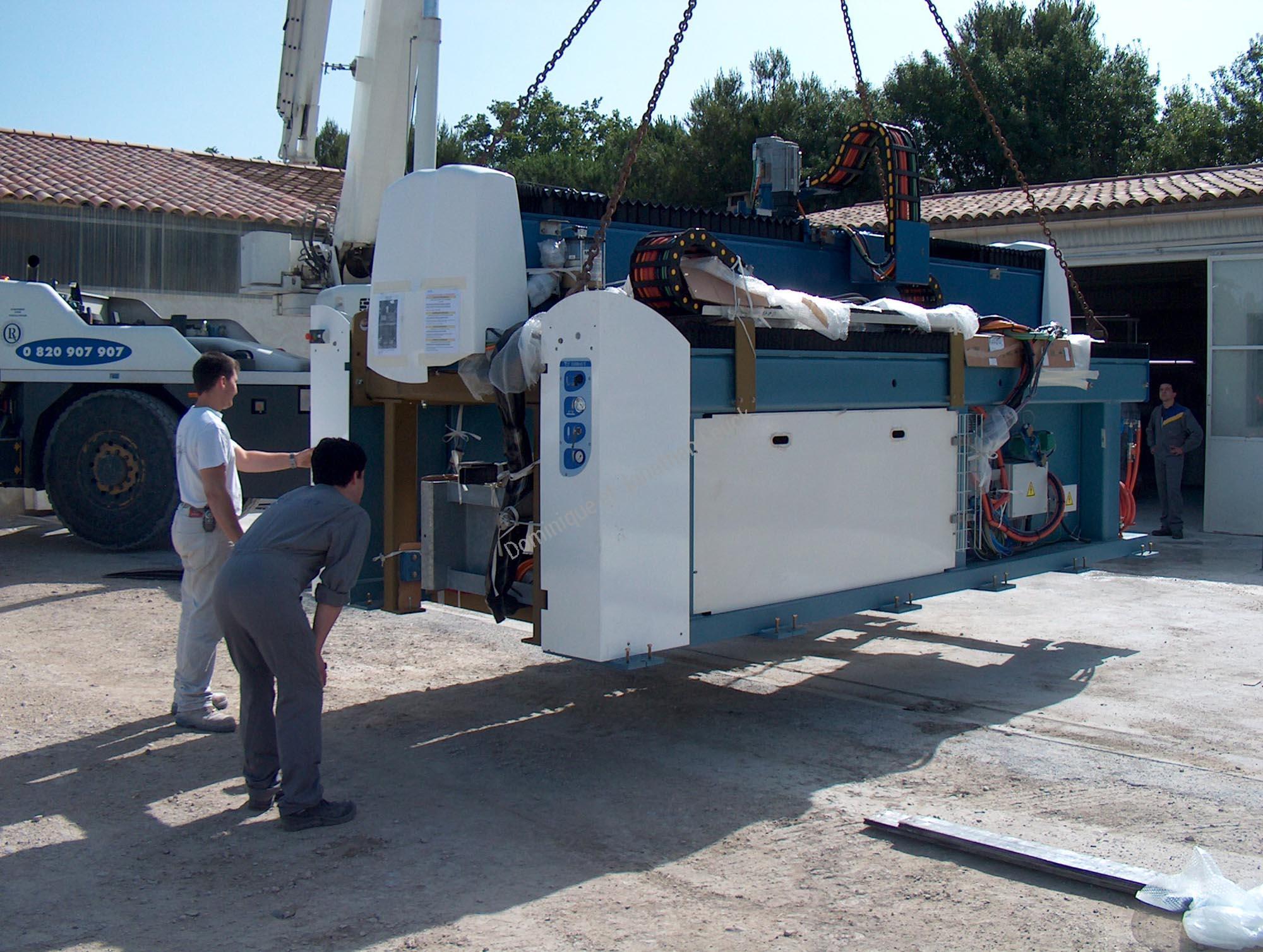 Livraison de notre centre d'usinage 