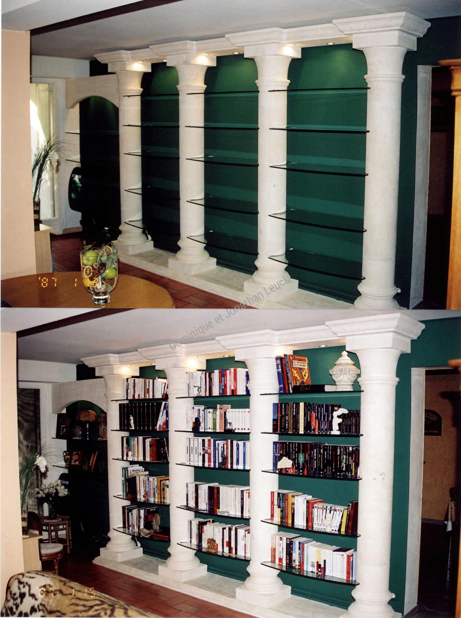 Bibliothèque en pierre d'Estaillades