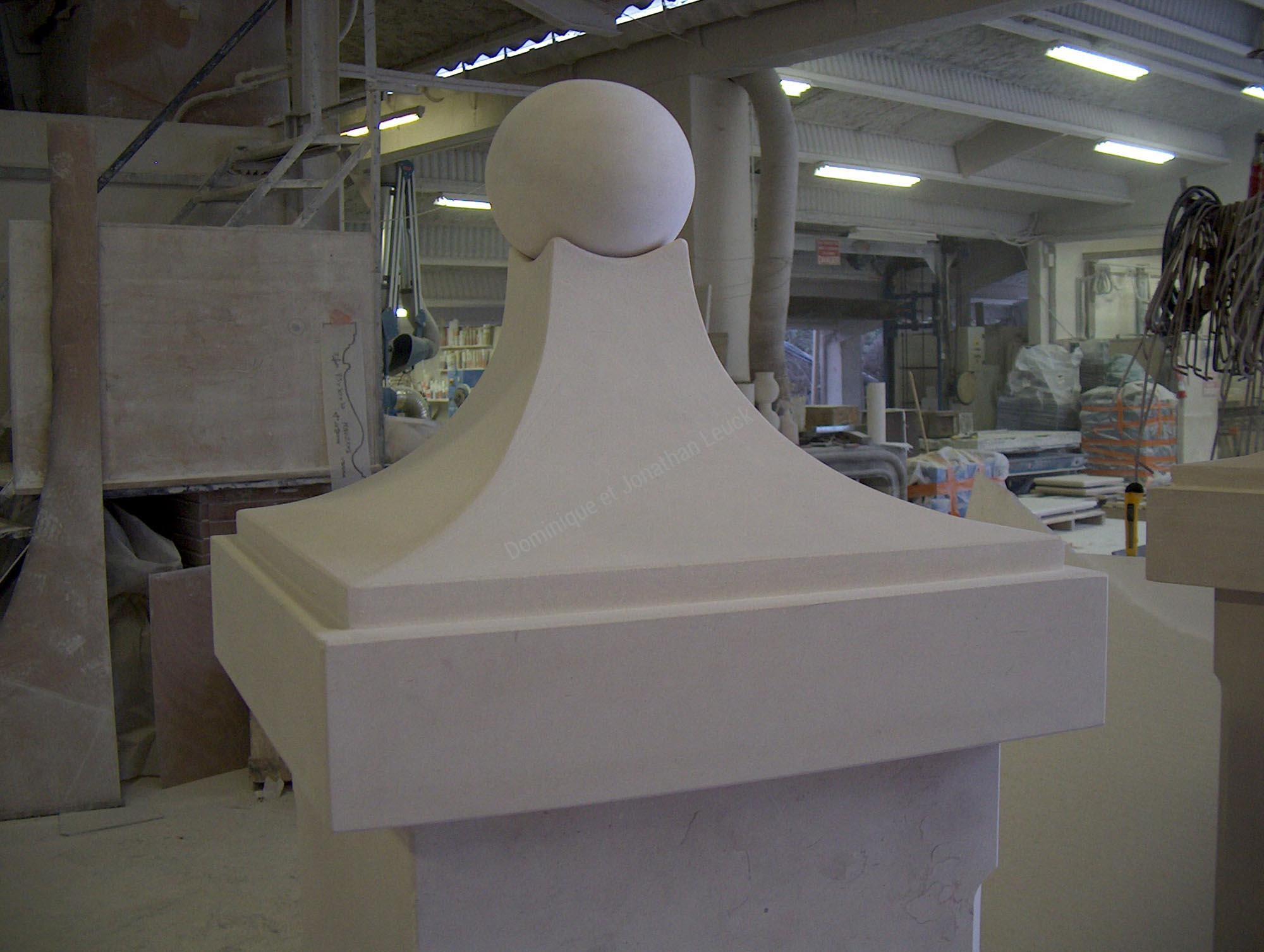 Piliers de portail en pierre