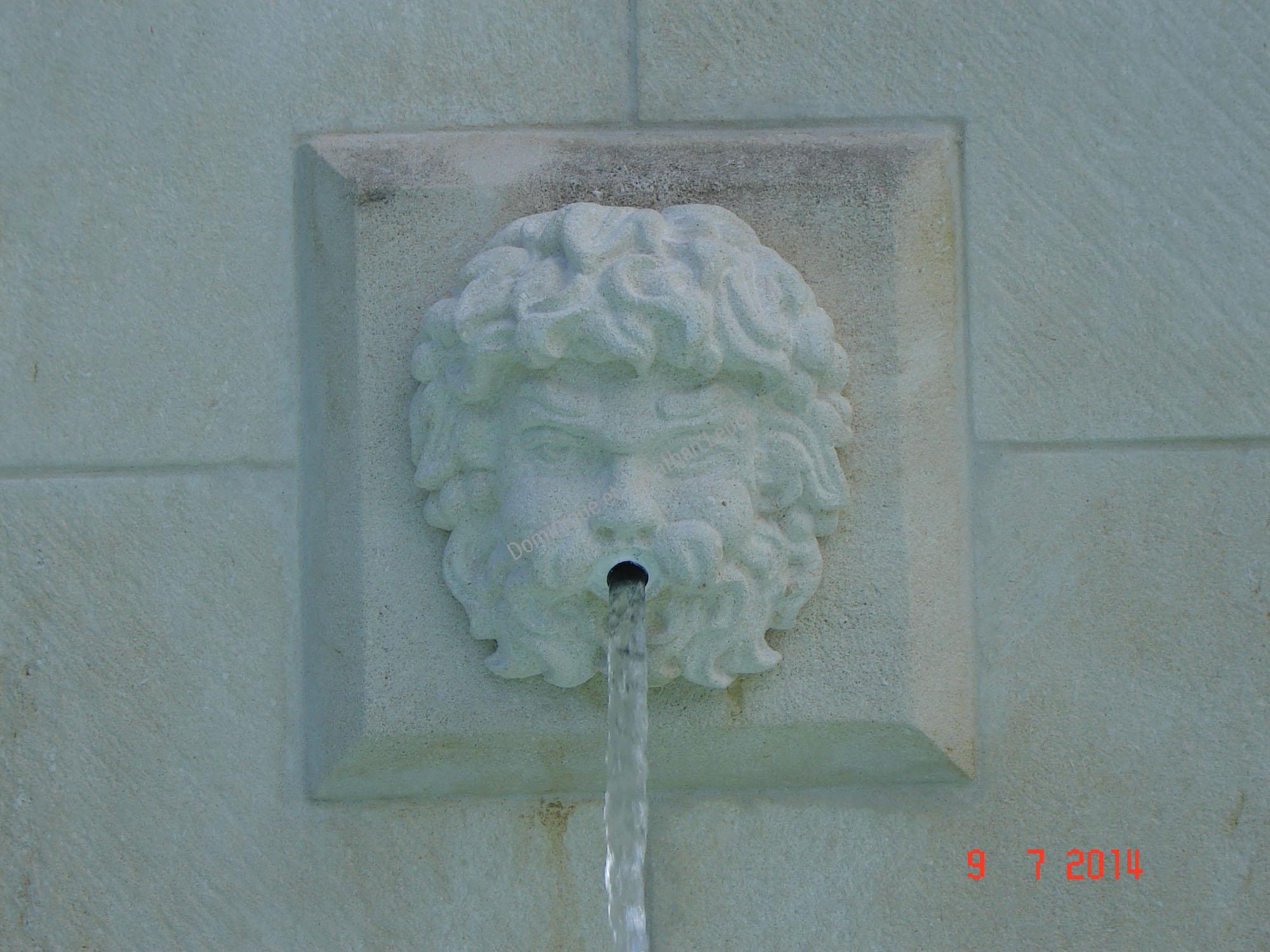 Sculpture tête de Bacchus