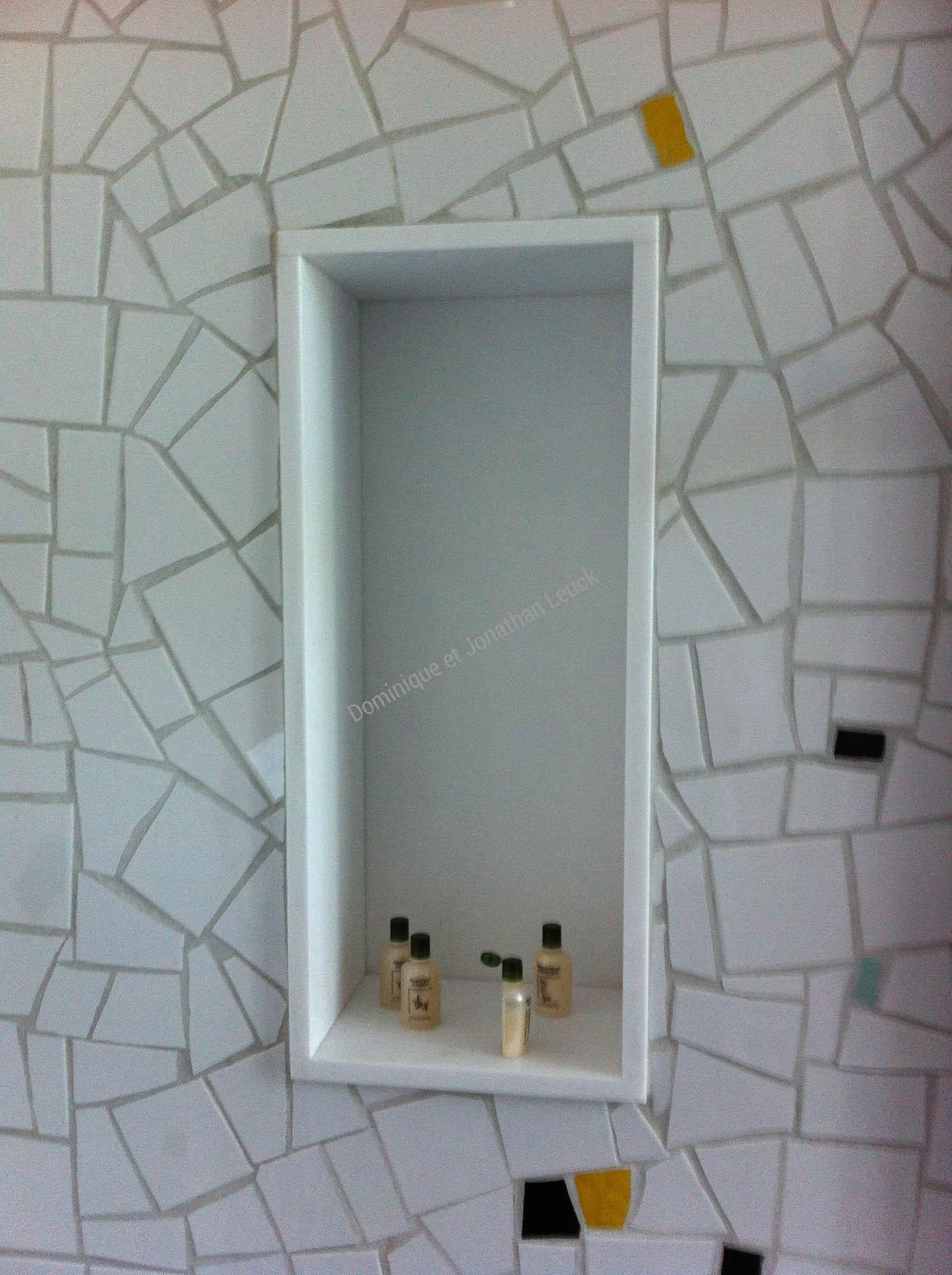 Niche de douche en marbre